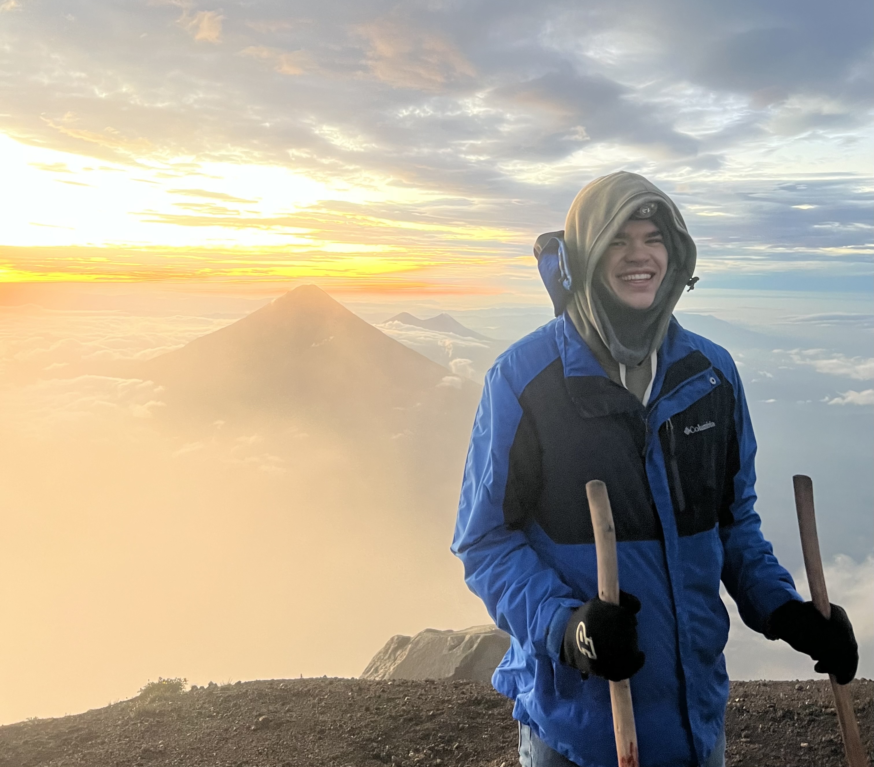 Sunrise at the top of Acatenango