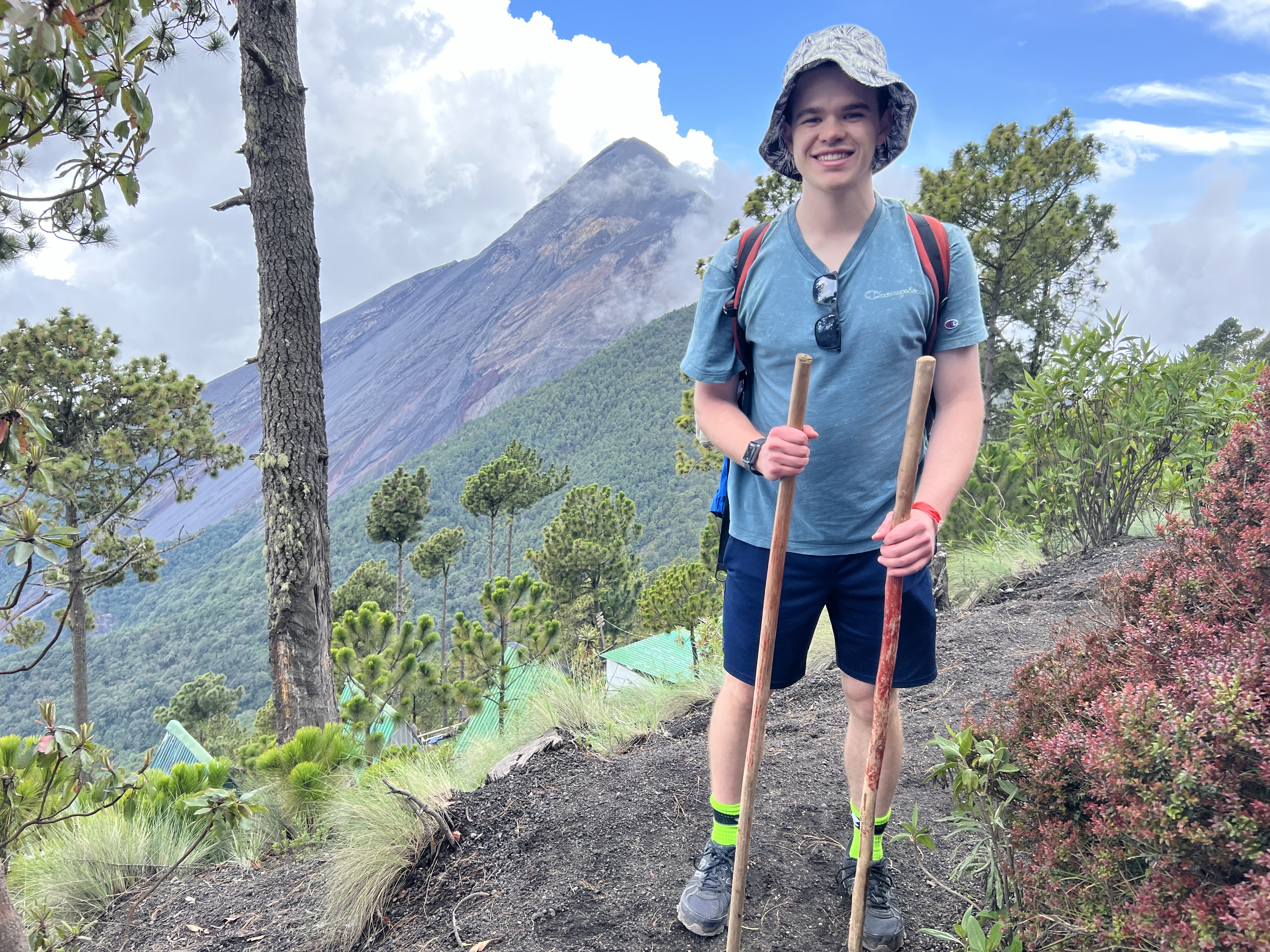 Hiking up Acatenango