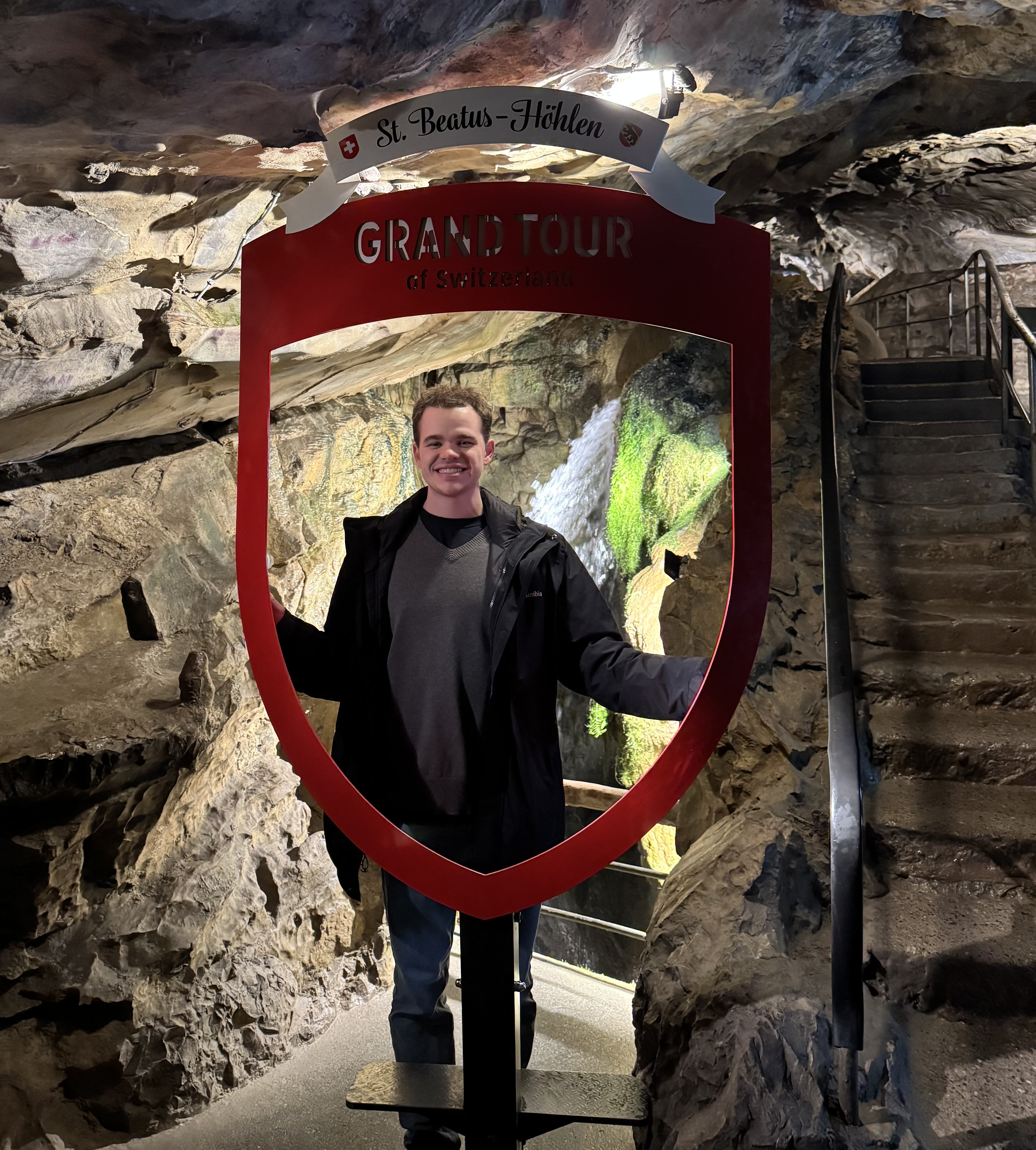 Inside the cave at St. Beatus